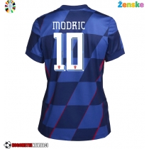 Ženske Nogometnih dresov Hrvaška Luka Modric #10 Gostujoči EP 2024 Kratki rokavi